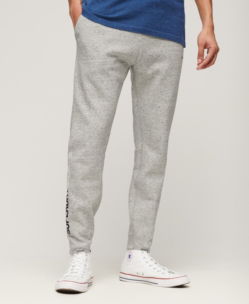 spodnie dresowe sport tech logo tapered w kolorze athletic grey marl