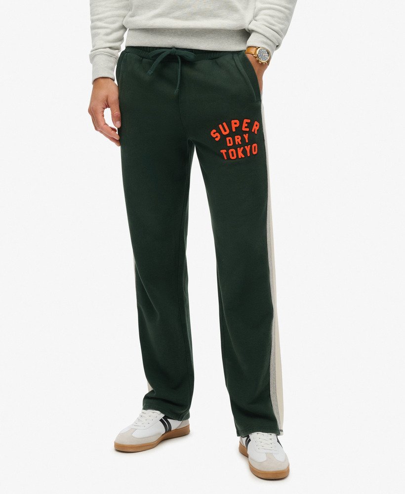 spodnie dresowe vintage athletic w kolorze academy dark green