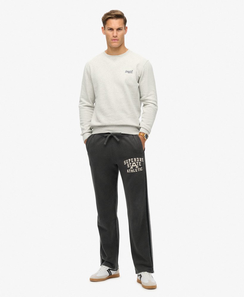spodnie dresowe vintage athletic w kolorze spranej czerni