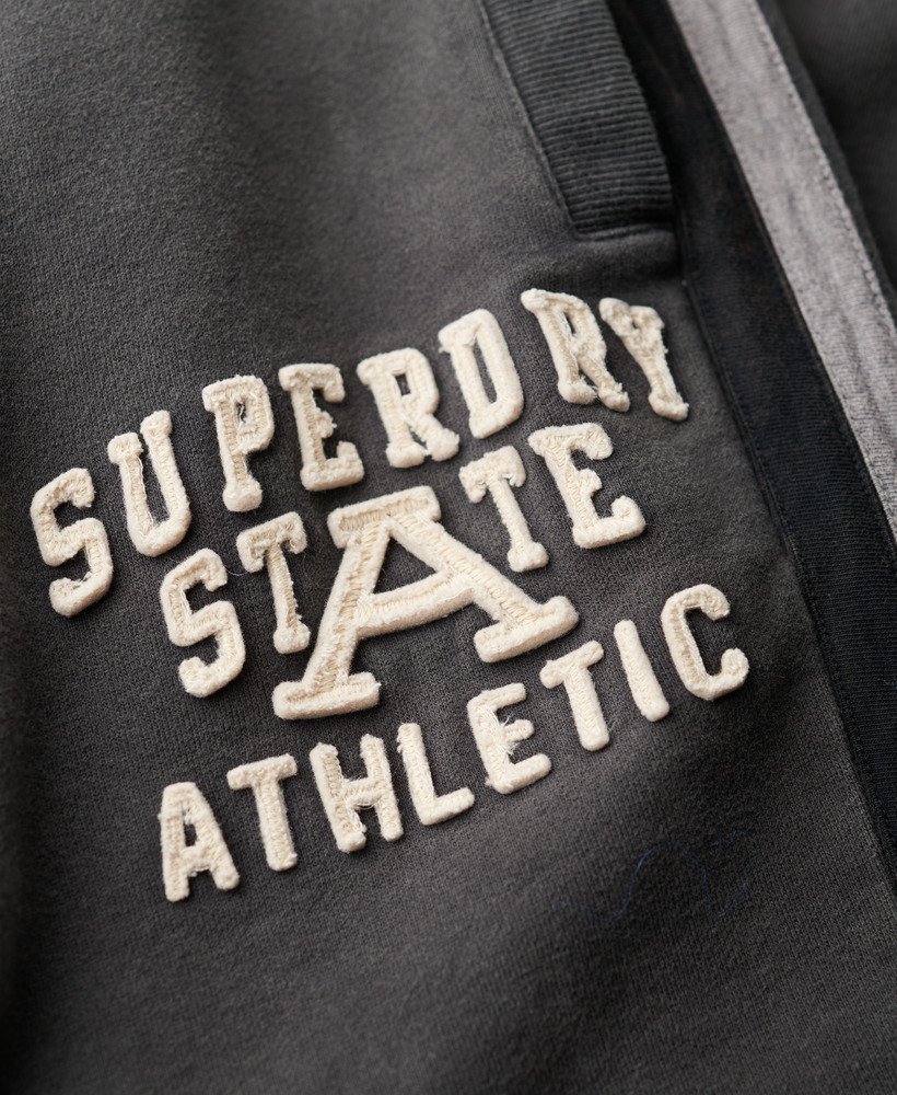 spodnie dresowe vintage athletic w kolorze spranej czerni