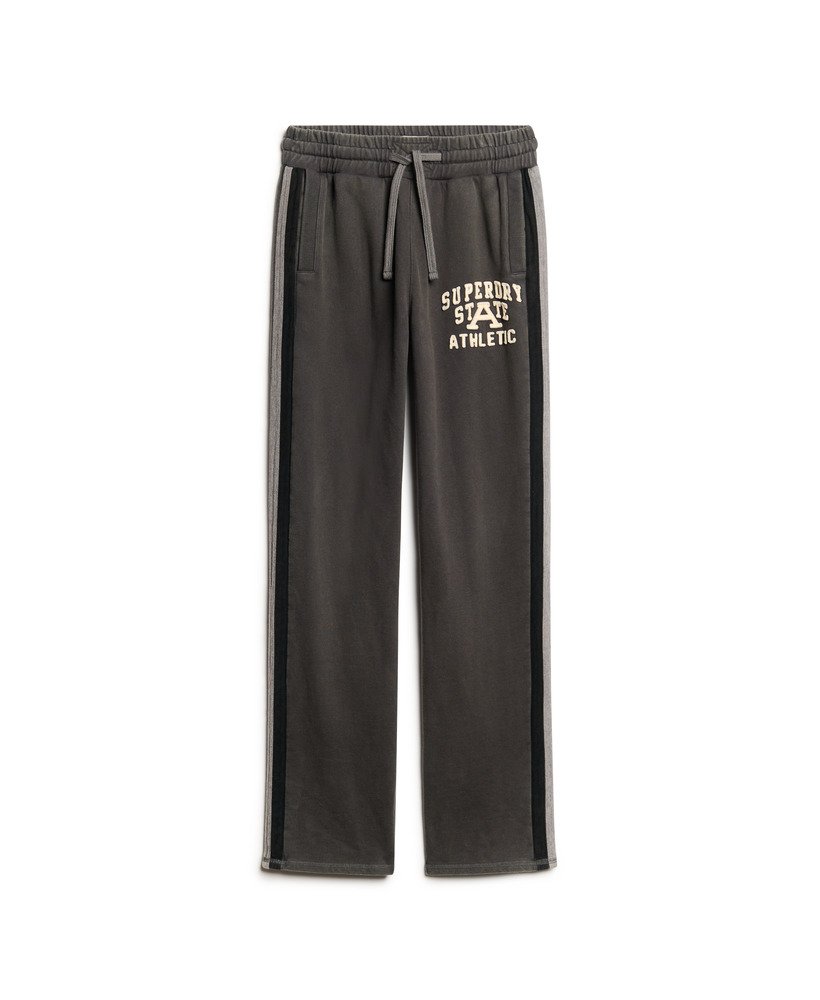 spodnie dresowe vintage athletic w kolorze spranej czerni