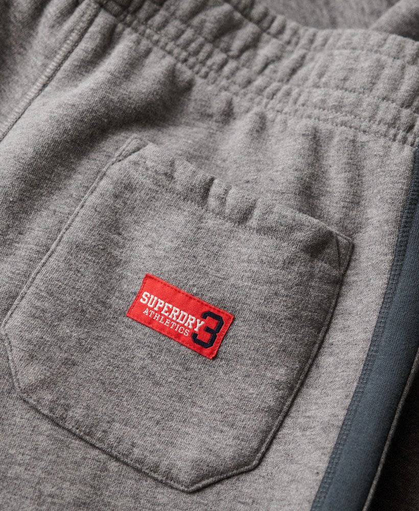 spodnie dresowe essential logo straight joggers w kolorze carbon grey marleclipse navy