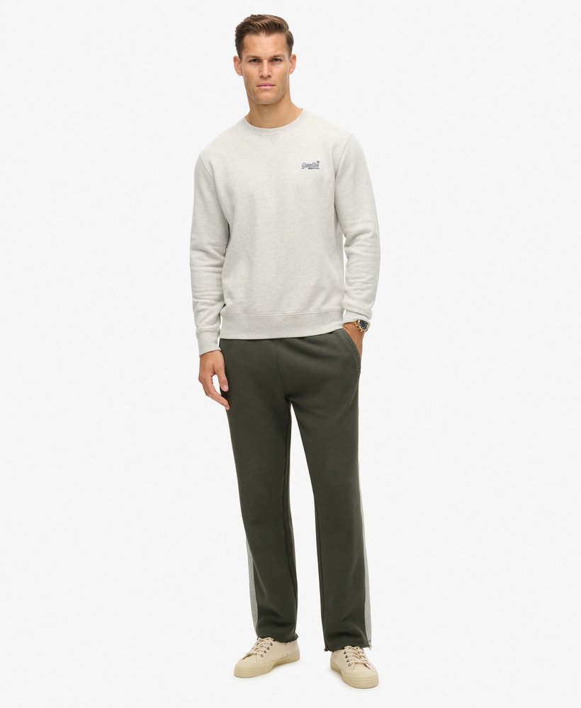 spodnie dresowe essential logo straight joggers w kolorze drk gry greenathletic gry mrl