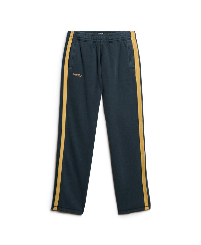 spodnie dresowe essential logo straight joggers w kolorze eclipse navywinter gold