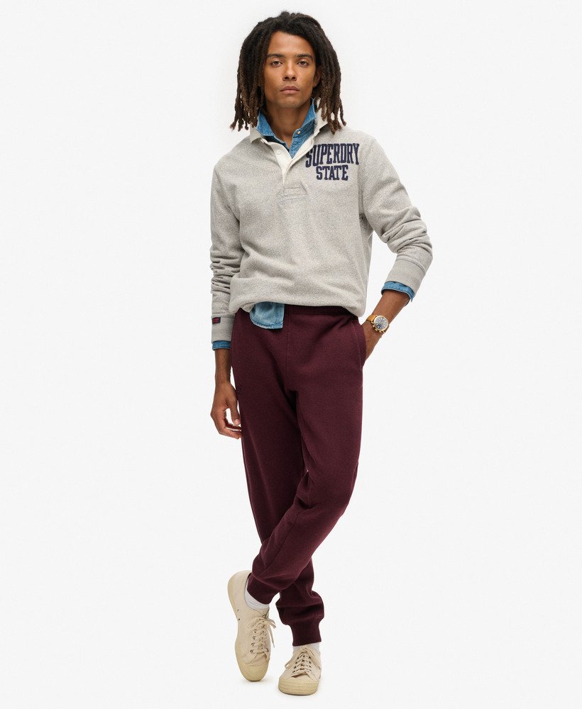 spodnie dresowe essential logo w kolorze tawny port red marl