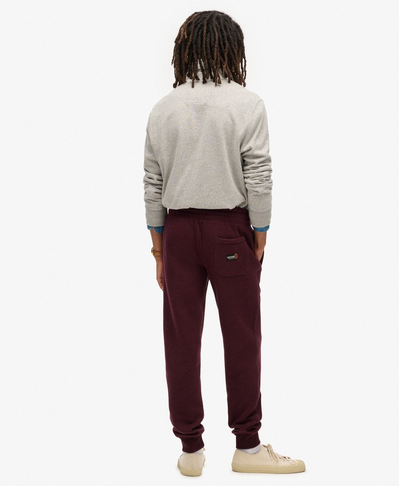 spodnie dresowe essential logo w kolorze tawny port red marl