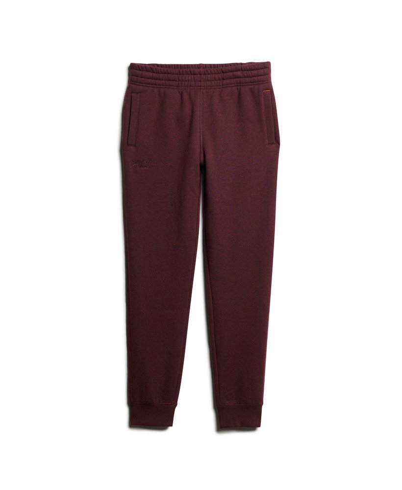 spodnie dresowe essential logo w kolorze tawny port red marl