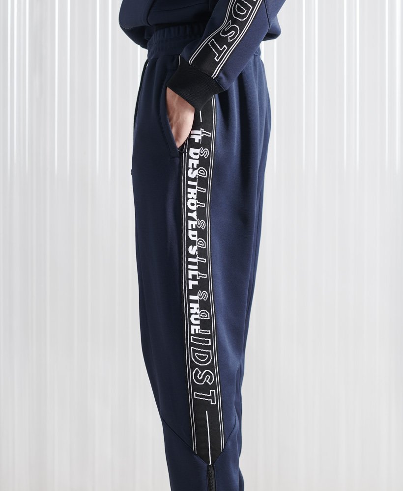 limitowana edycja spodni dresowych sdx unisex peep track jogger w kolorze granatowym