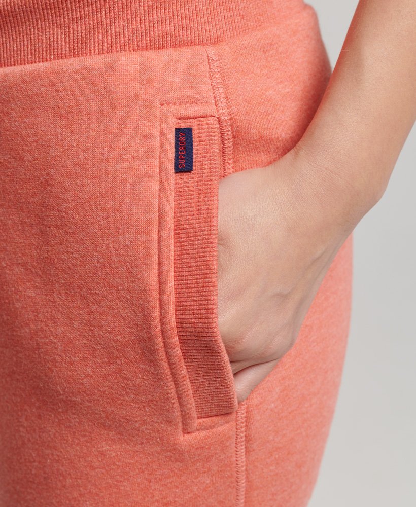 joggersy z bawełny organicznej essential logo w kolorze la coral marl