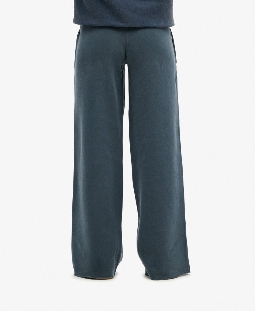 spodnie dresowe wash wide leg joggers w kolorze eclipse navy