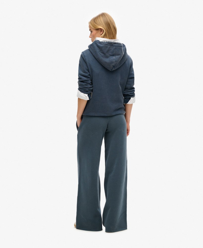 spodnie dresowe wash wide leg joggers w kolorze eclipse navy