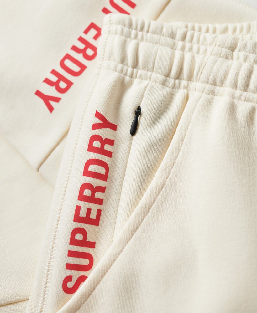spodnie dresowe code tech slim joggers w kolorze ryżowym