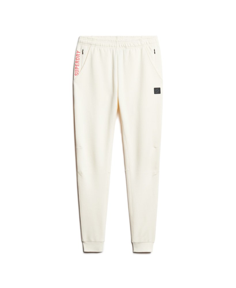 spodnie dresowe code tech slim joggers w kolorze ryżowym