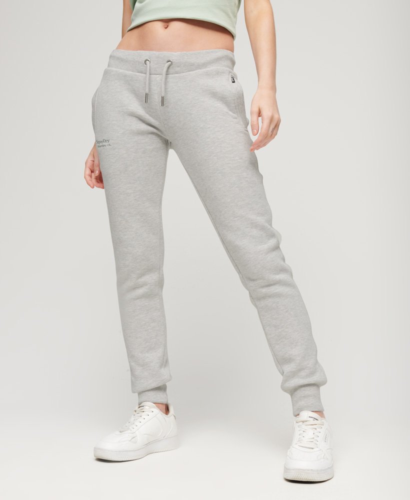 spodnie dresowe essential logo w kolorze glacier grey marl