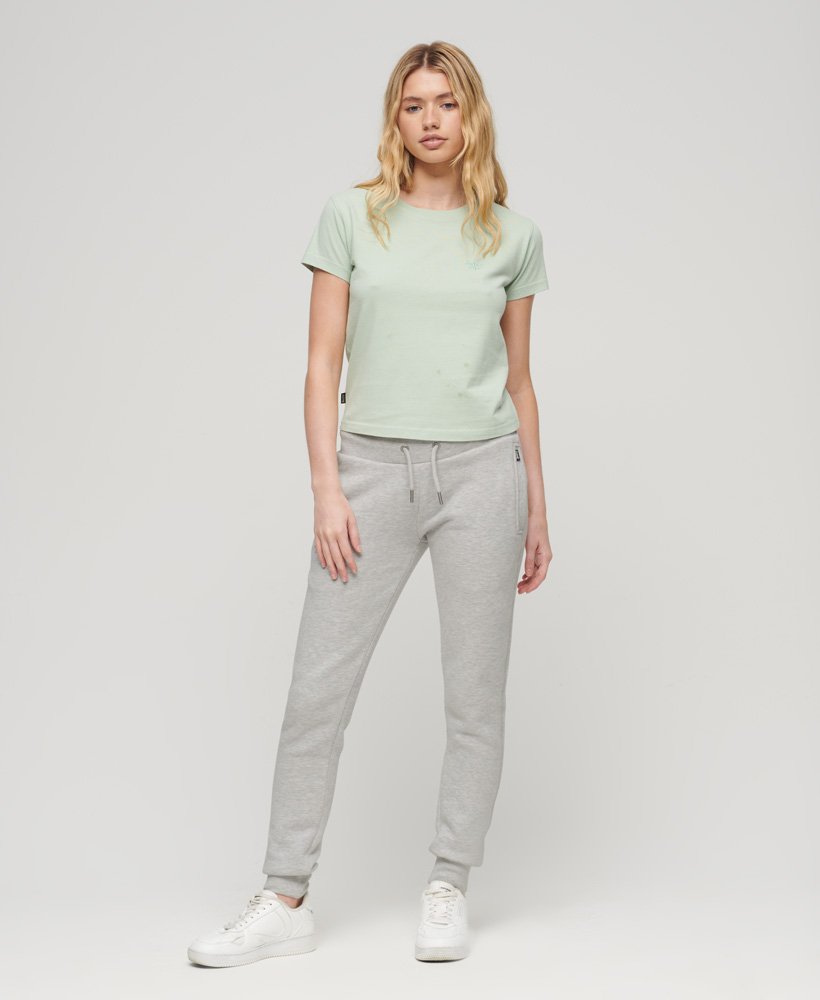 spodnie dresowe essential logo w kolorze glacier grey marl