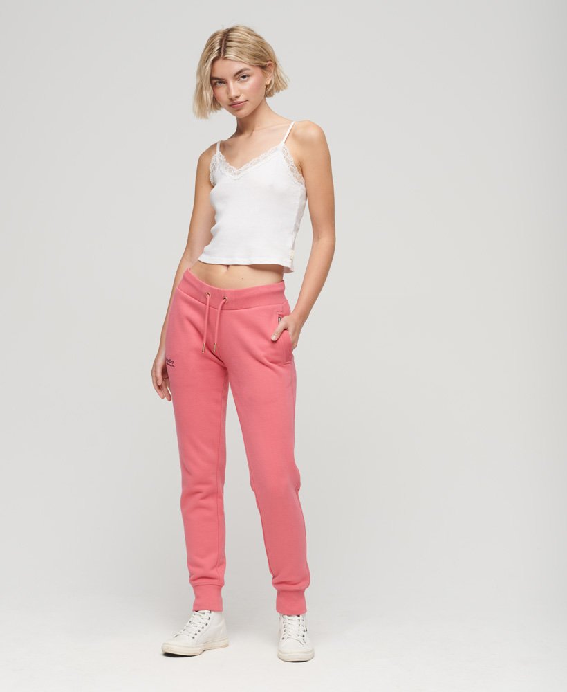 spodnie dresowe essential logo w kolorze camping pink