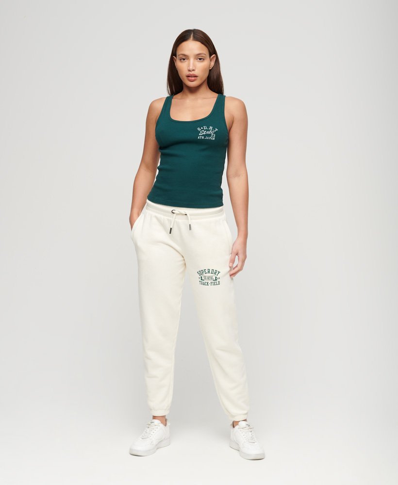 spodnie dresowe athletic college loose joggers w kolorze owsianego beżu