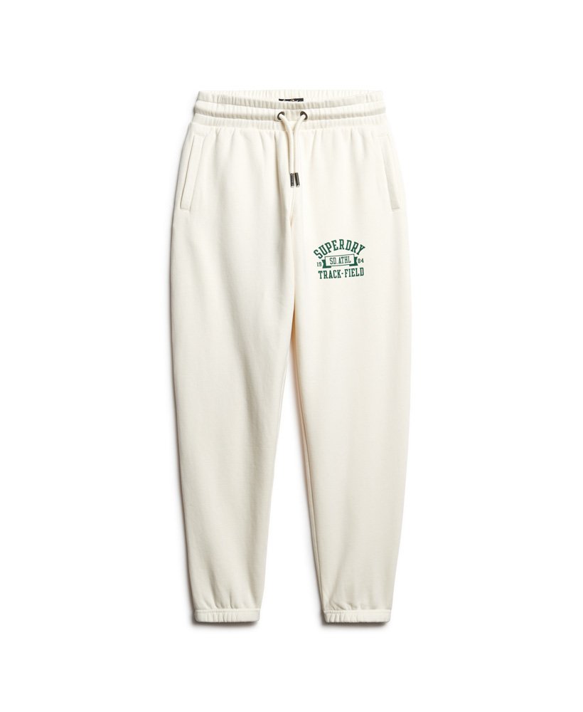 spodnie dresowe athletic college loose joggers w kolorze owsianego beżu