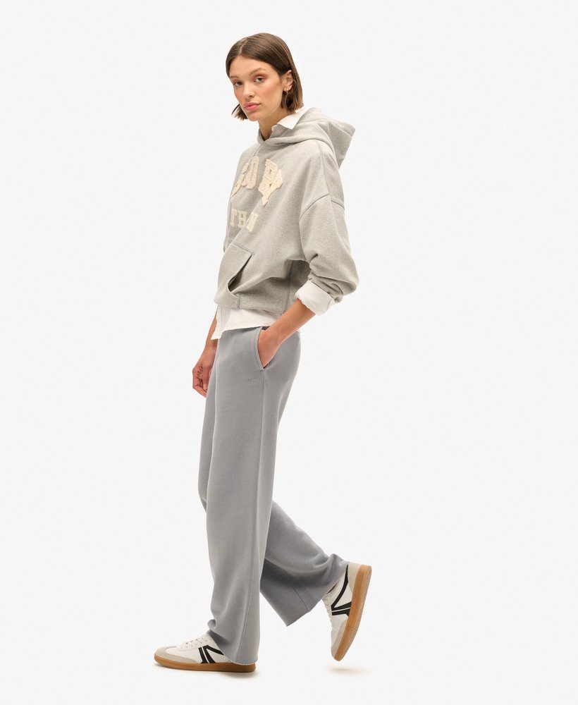 spodnie dresowe vintage wash straight w kolorze gołębiej szarości