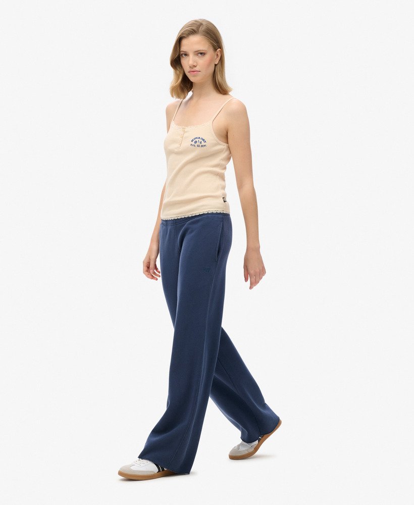 spodnie dresowe vintage wash straight w kolorze lauren navy