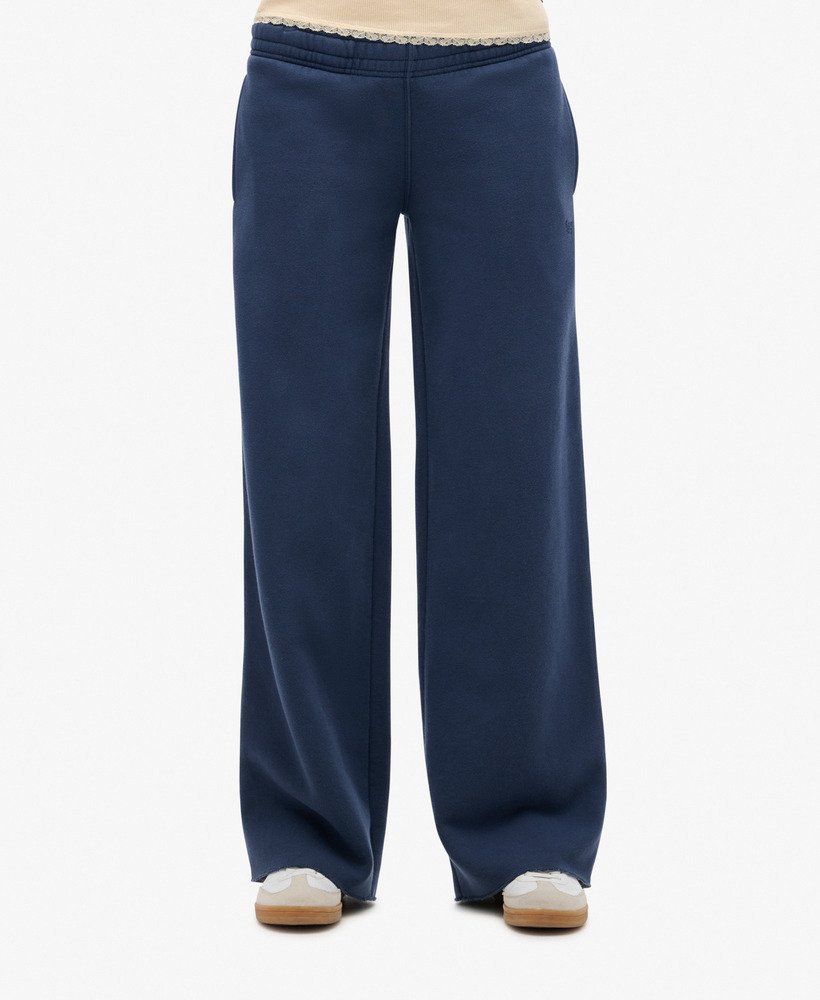 spodnie dresowe vintage wash straight w kolorze lauren navy