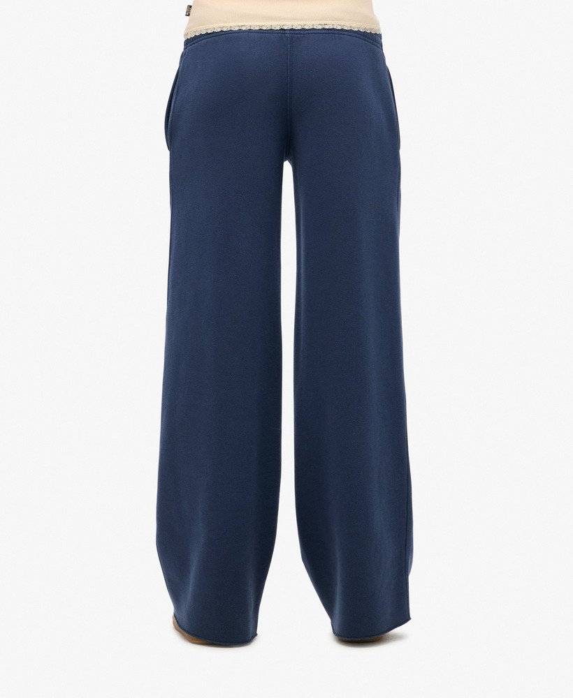 spodnie dresowe vintage wash straight w kolorze lauren navy