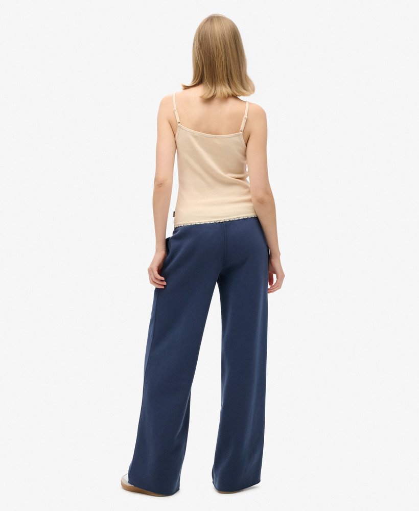 spodnie dresowe vintage wash straight w kolorze lauren navy