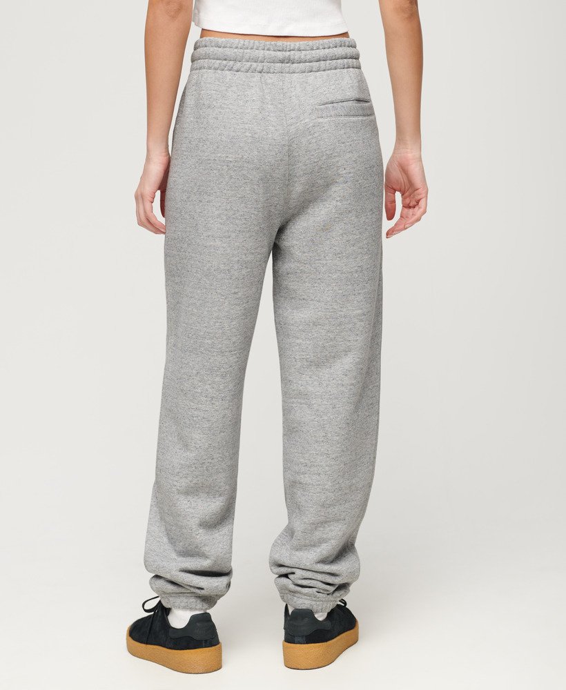 spodnie dresowe boyfriend z logo uczelni w kolorze athletic grey marl