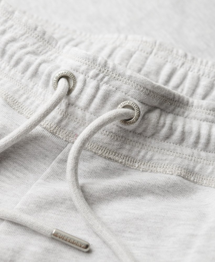 spodnie dresowe essential logo straight joggers w kolorze glacier grey marl