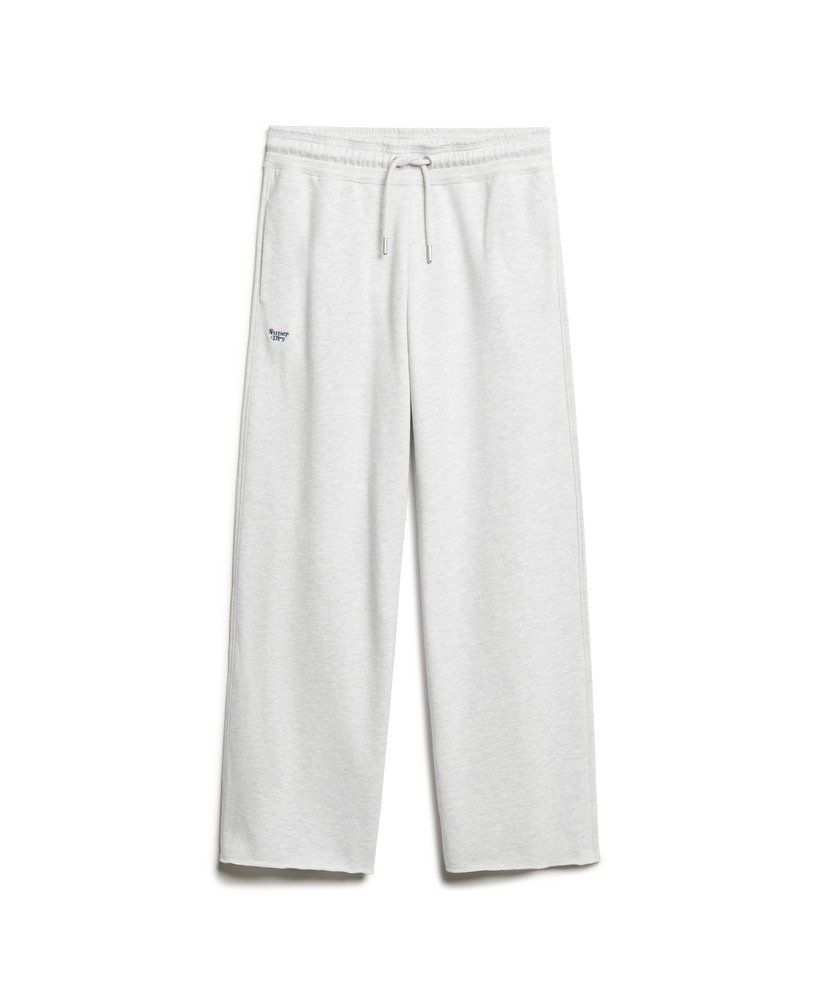spodnie dresowe essential logo straight joggers w kolorze glacier grey marl