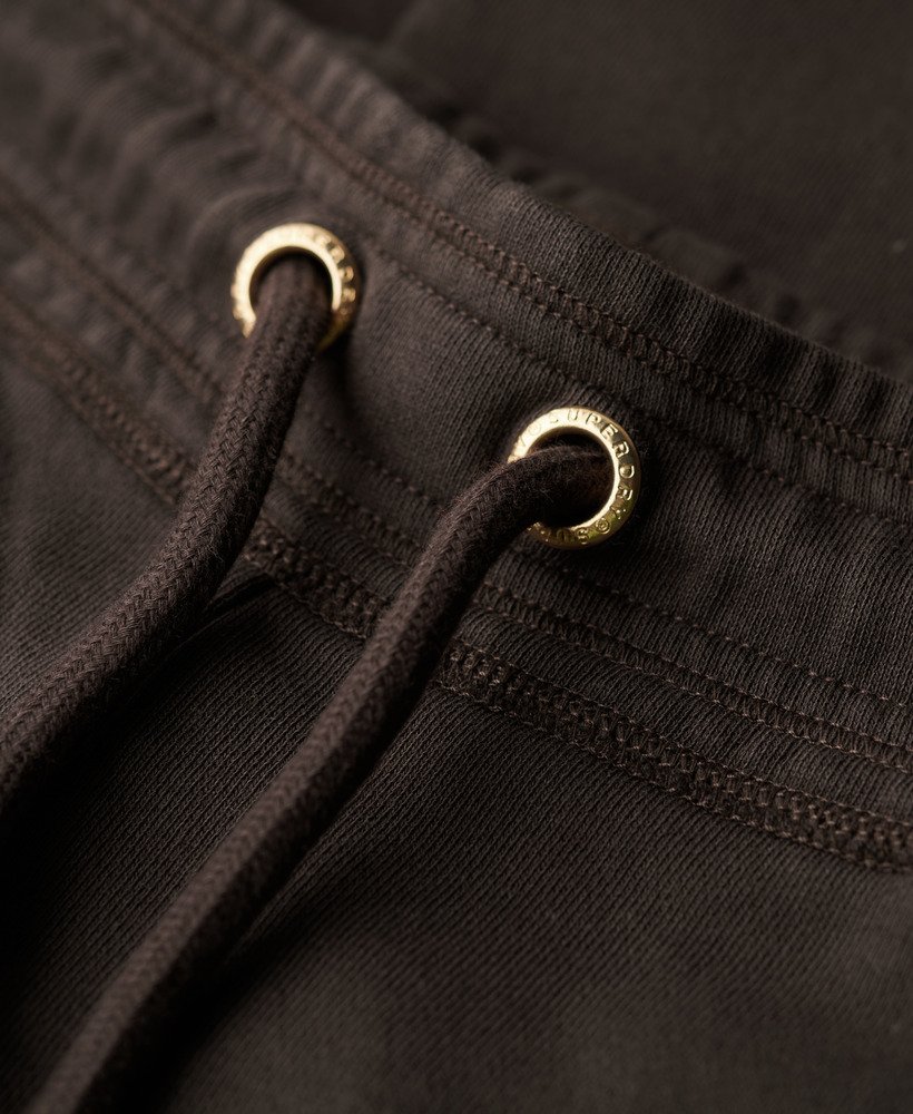 spodnie dresowe essential logo straight joggers w kolorze bison black