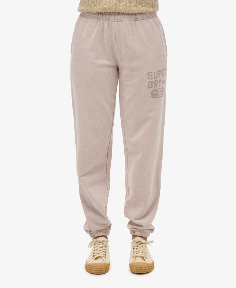 spodnie dresowe athletic essentials vintage washed graphic w kolorze cloud grey