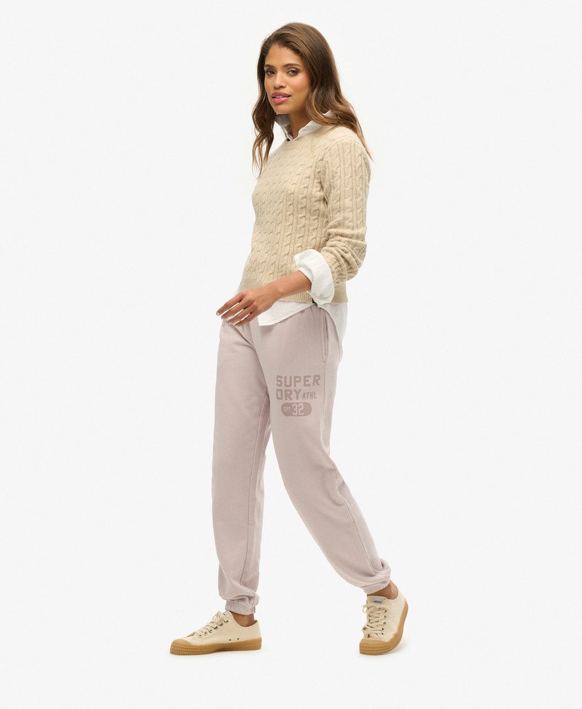 spodnie dresowe athletic essentials vintage washed graphic w kolorze cloud grey