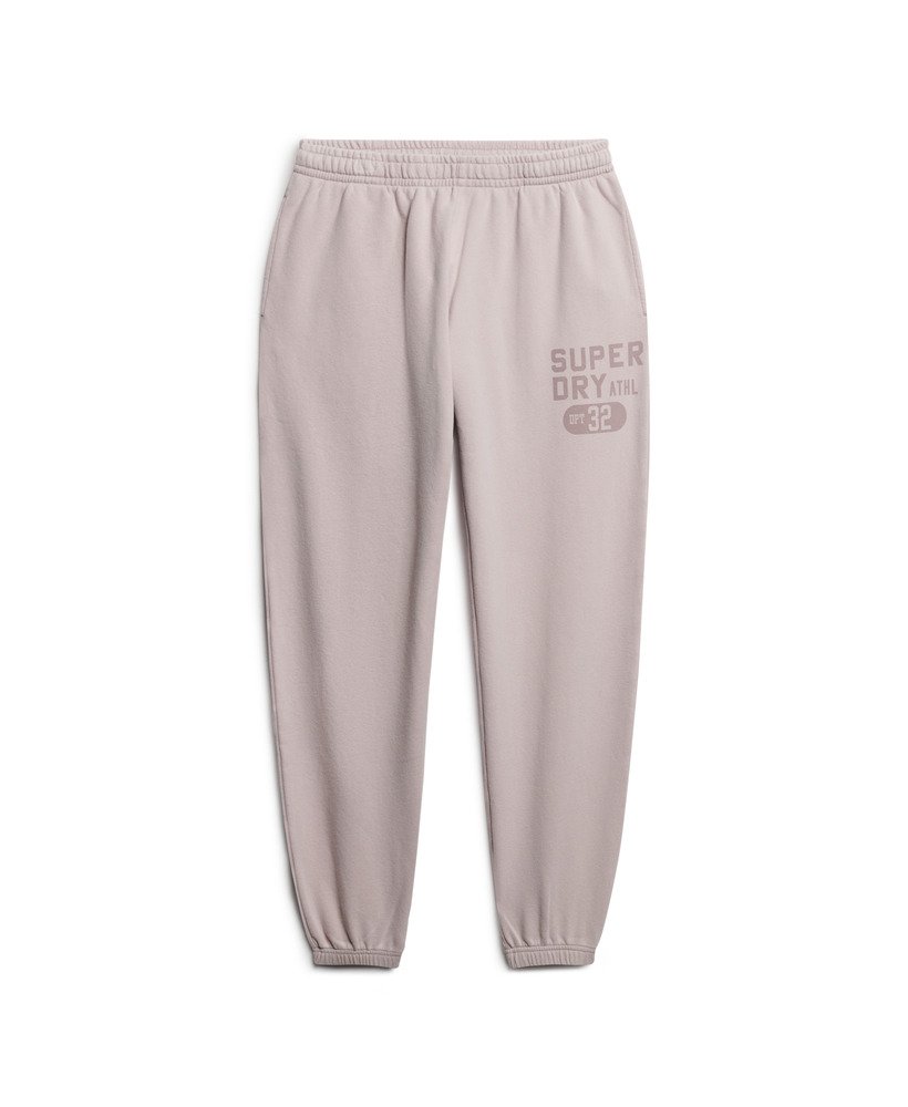 spodnie dresowe athletic essentials vintage washed graphic w kolorze cloud grey