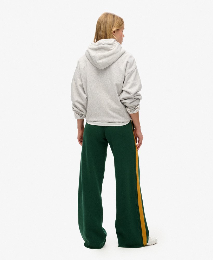 spodnie dresowe essential logo straight joggers w kolorze emaliowanej zieleni