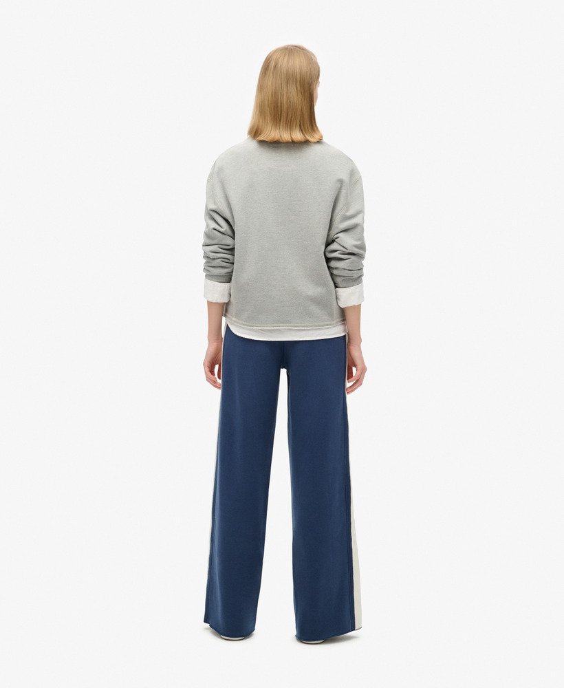 spodnie dresowe essential logo straight joggers w kolorze marynarskim