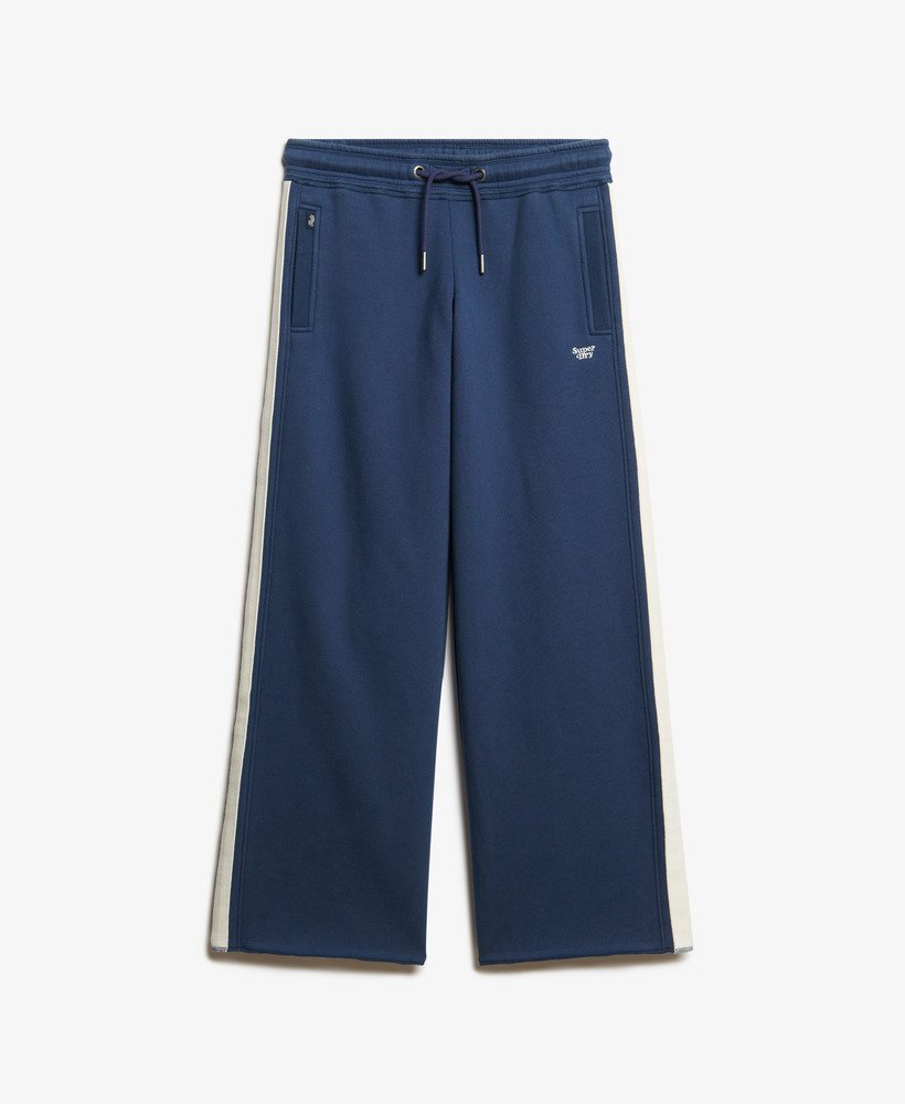 spodnie dresowe essential logo straight joggers w kolorze marynarskim