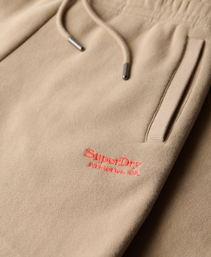 spodnie dresowe essential logo z mankietami w kolorze cobblestone grey