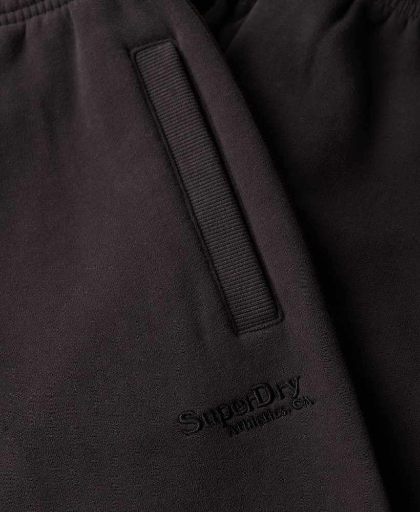 spodnie dresowe essential logo z mankietami w kolorze bison black