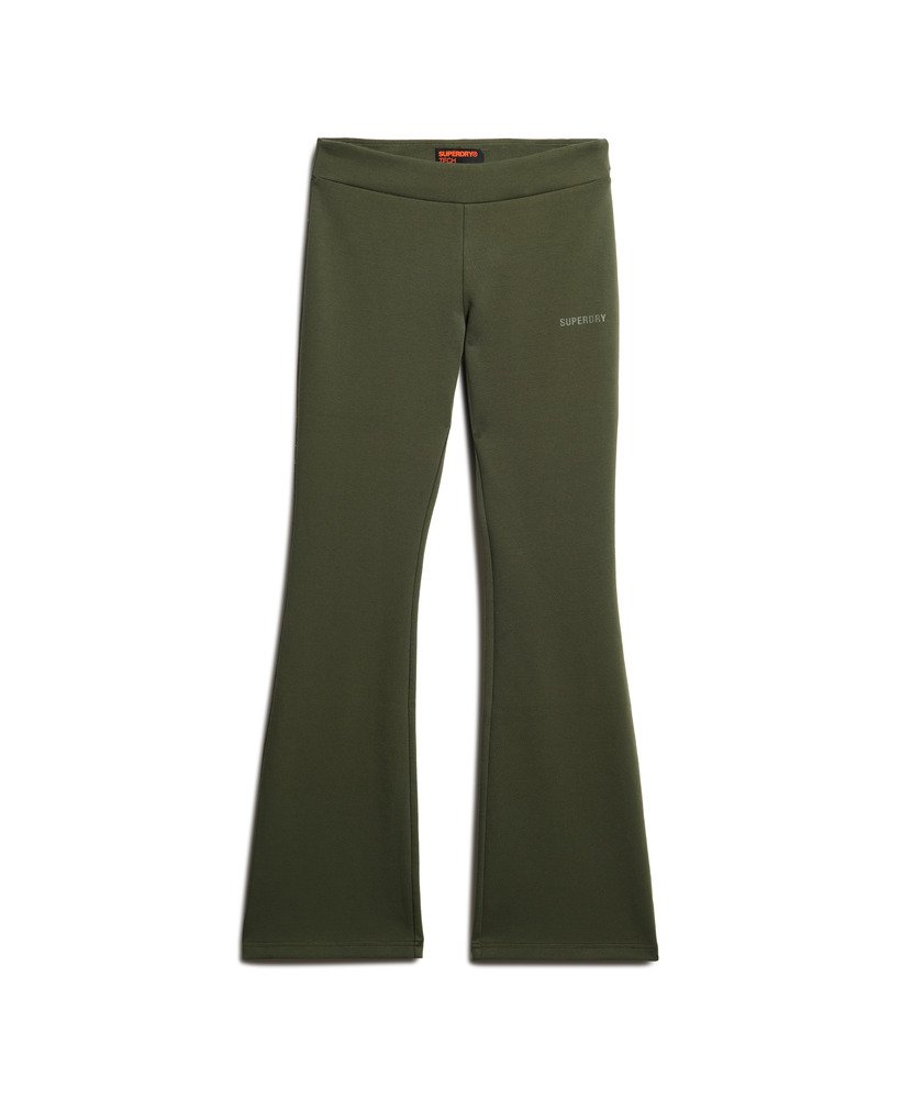 spodnie dresowe sport tech low rise flared w kolorze army khaki