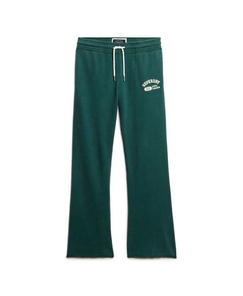 spodnie dresowe athletic essentials low rise flare w kolorze ciemnej sosny
