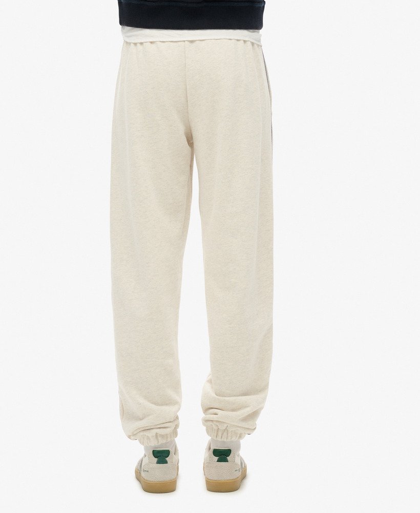spodnie dresowe athletic essentials vintage side stripe w kolorze oatmeal grey marl