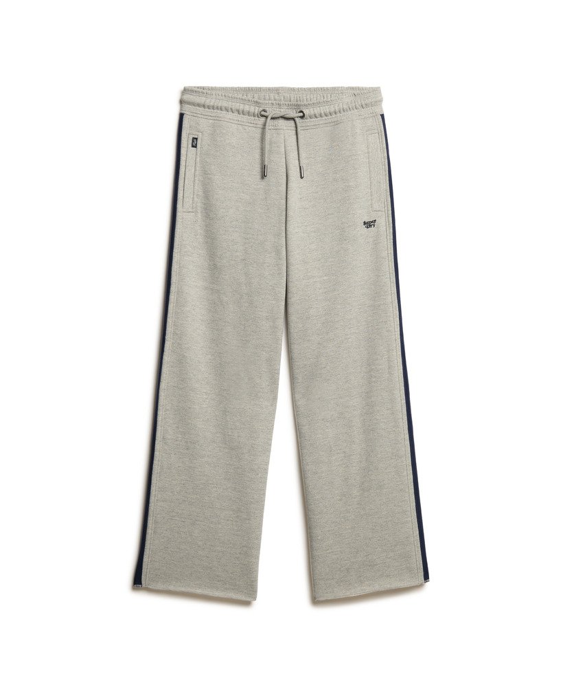 spodnie dresowe essential logo straight joggers w kolorze varsity grey grindle