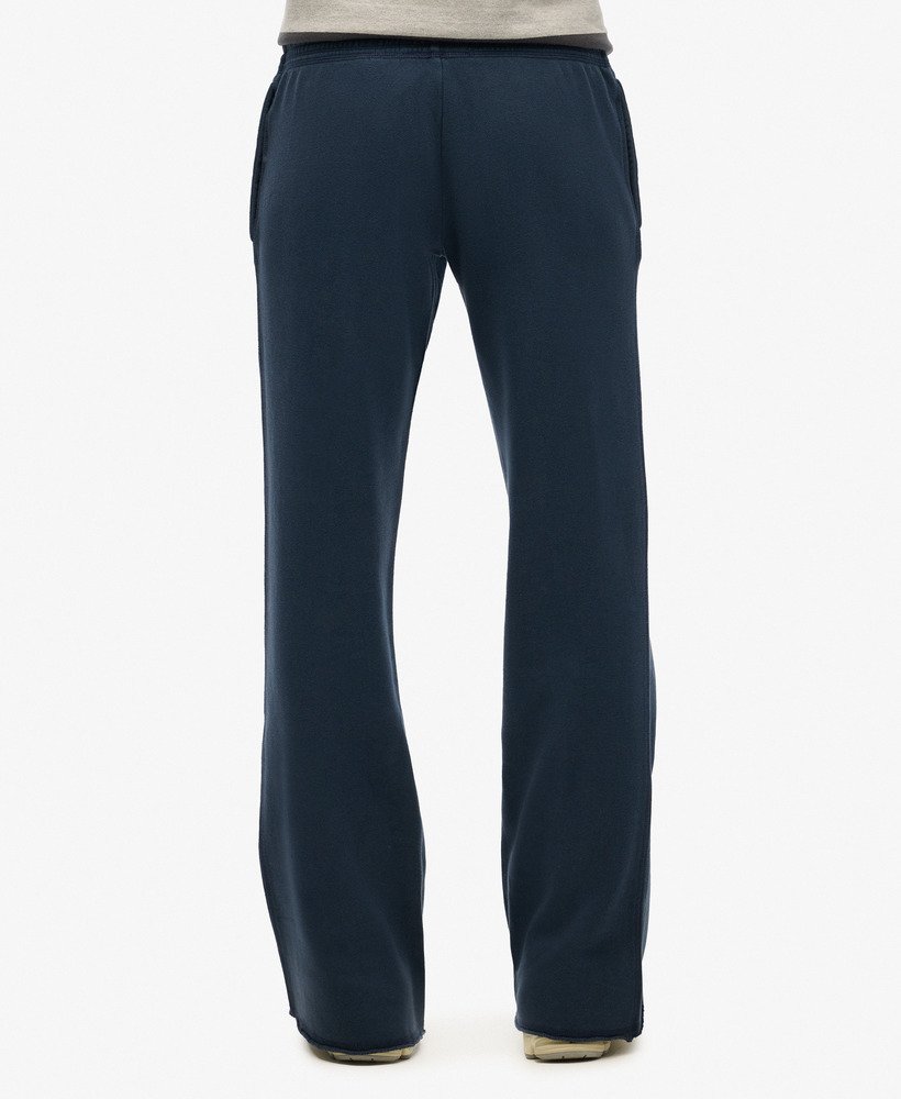 spodnie dresowe athletic essentials low rise flare w kolorze najbogatszej granatowej