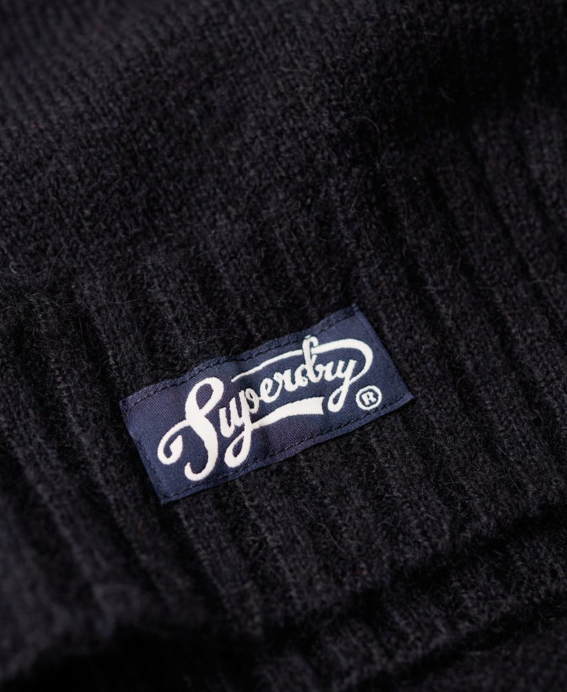 golf z dzianiny prążkowanej essential rib knit w kolorze eclipse navy