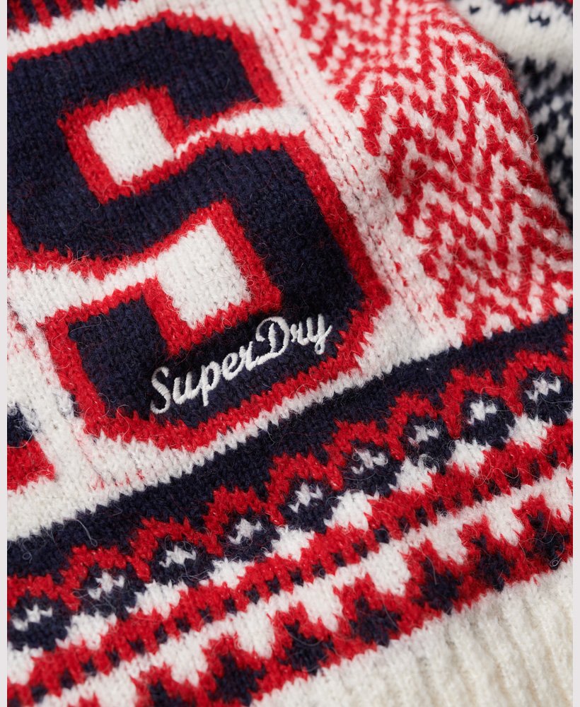 sweter z dzianiny w stylu mieszanym w kolorze wielokolorowym
