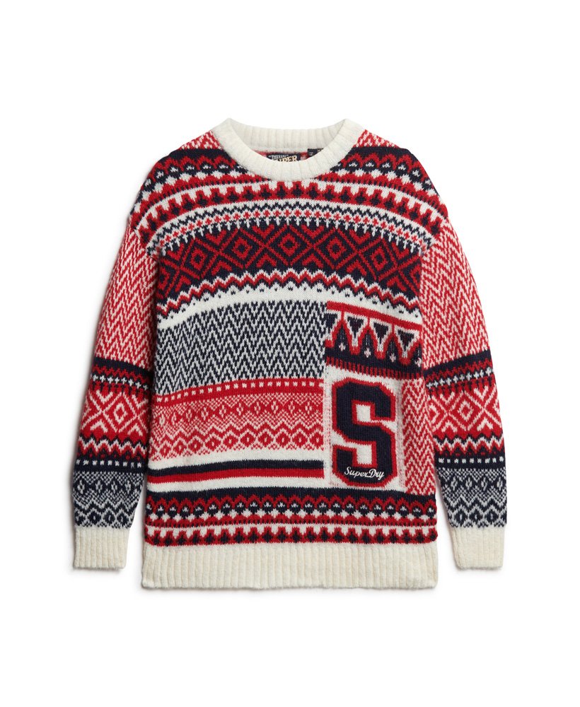 sweter z dzianiny w stylu mieszanym w kolorze wielokolorowym