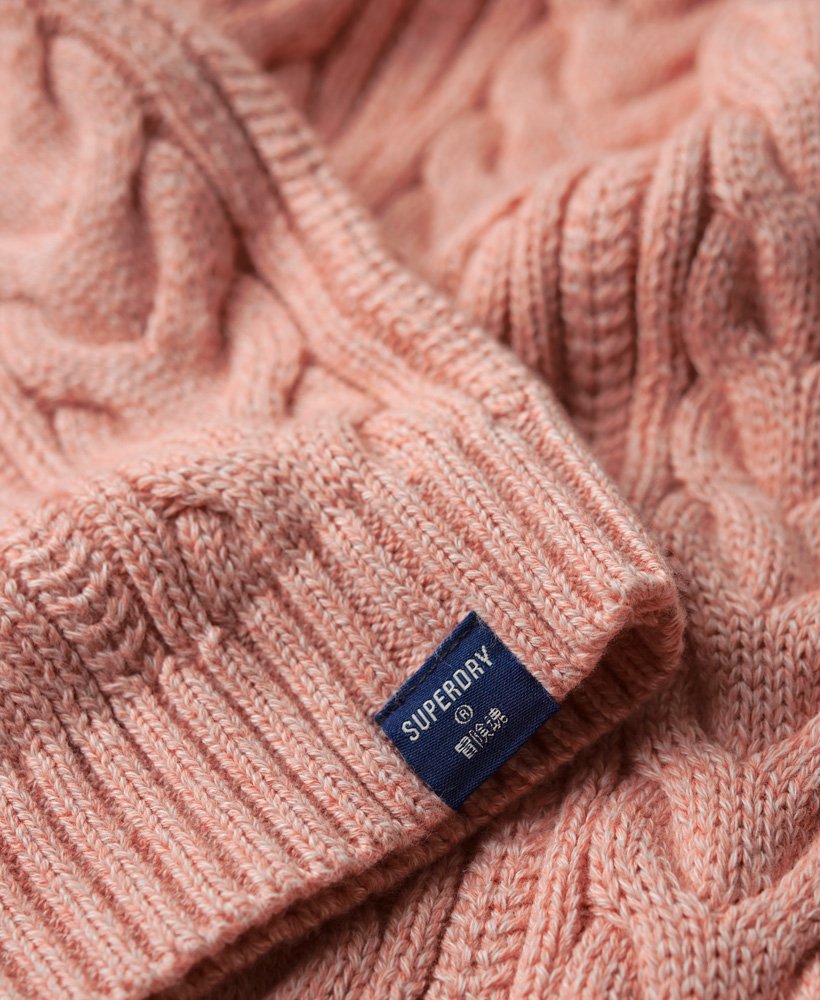 sweter z golfem i odsłoniętymi ramionami w kolorze nappa pink twist