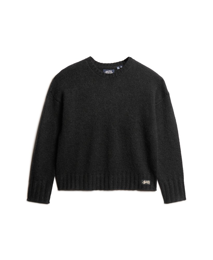 niezbędny sweter z okrągłym dekoltem w kolorze truest navy