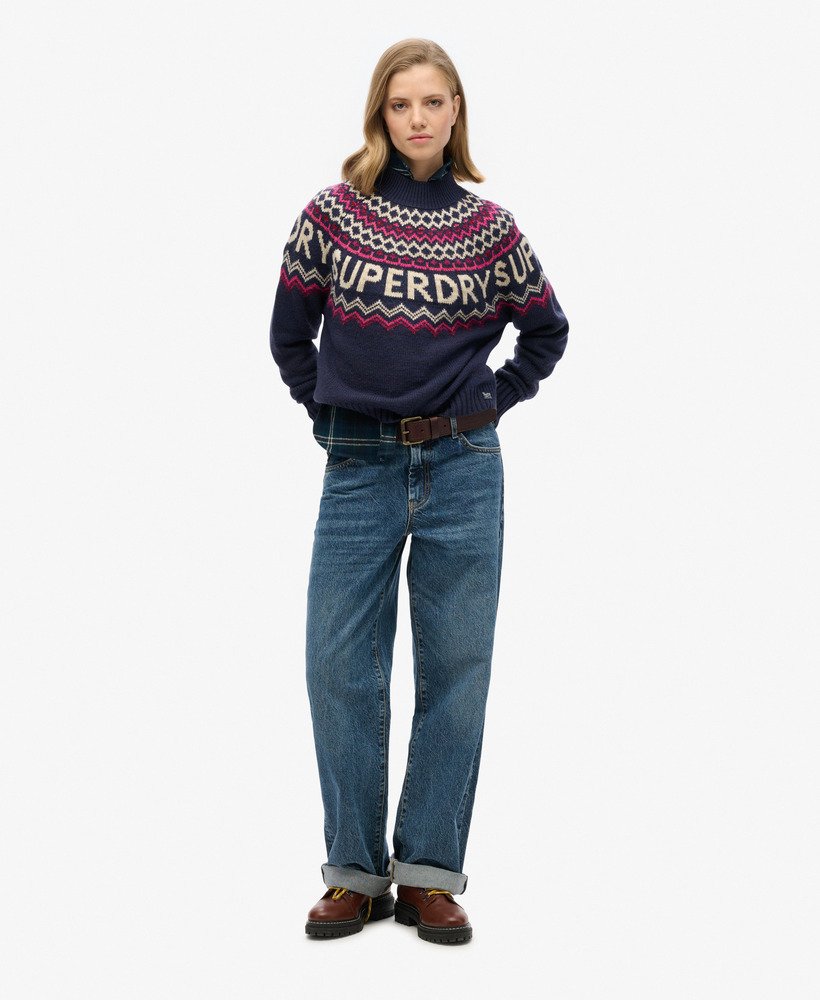 sweter fairisle branded w kolorze island navy multi